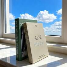 2套纸质精美装饰书，咖啡桌装饰书 - 仿装饰书，可用于家居桌面装饰、床头柜装饰或书架装饰 - 均碼 - 查看 1