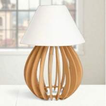 Wooden Table Lamp, Bedroom Decoration, Bedside Lamp - 1 unidade - 查看 4