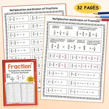 Fraction Practice Workbook, Math Activity Book Suitable For Grade 3-6 Children To Learn Fraction Multiplication And Division Skills | Elementary School Classroom And Home Education Learning Materials, Math Practice Worksheet - Multicolor - View 12