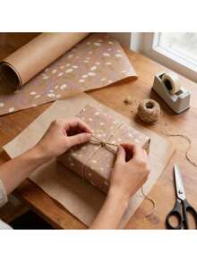 3 Meters/Roll, Natural Daisy And Lavender Gift Wrapping Paper Roll | 43cm X 3 Meters (17in X 118in), Suitable For Various Occasions Gift Wrapping - Birthday, Valentine's Day, Wedding Party And Bulk Packaging - Multicolor - View 3