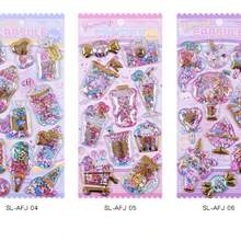 Cute Gold-Rimmed Shiny Candy Stickers, Children's Sticker Exchange, Princess Girl Stickers, Toy Decorations - Multicolor - View 9