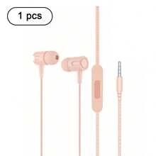 Wired In-Ear Headphones With Microphone, Macaron Colors, Compatible With 3.5mm Gaming - 查看 21