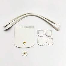 8件套全新PU钩编包制作配件套装，DIY编织手提包盖盒包材料套装 - 多色 - 查看 14