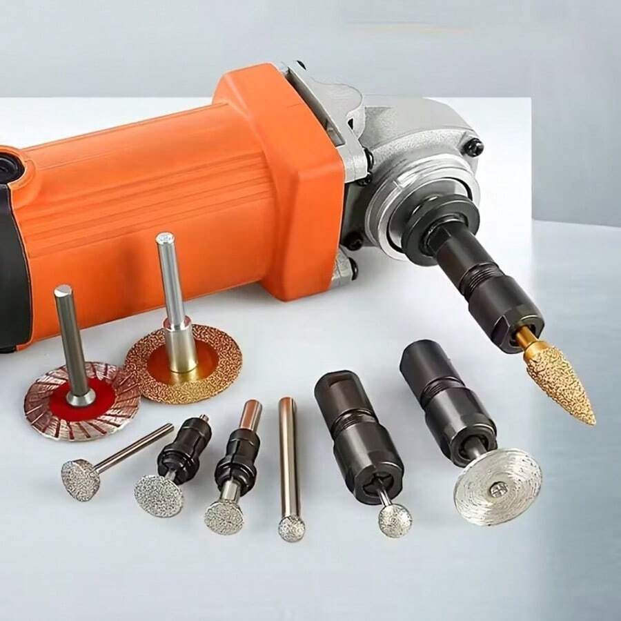 6mm & 3mm Electric Angle Grinder Adapter - Heavy-Duty Metal Spindle Converter, No External Power Required, For, / Corded Grinding, Polishing, Sanding Tools (For Home Improvement)