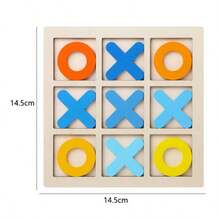 1pc 2025 New Wooden Tic Tac Toe Game Set, Interactive Noughts And Crosses Party Board Game, Desktop Toy - Birthday Gift, Easter Gift, Wedding Gift, Gift, Toy, Easter, New Arrival Bestseller, New Arrival Hot Seller, New Arrival, Toy New Arrival, Party Interactive, Stitch Toys, Travel Toys, Classroom Fidget Toys, Mini Stuff, Bath Toys, Christmas Stationery, Stress Ball - Multicolor - View 8