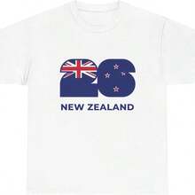 2026 World Cup Themed Tee Featuring New Zealand _ Designed By Renowned Artist Samuel James - trắng - Xem 1