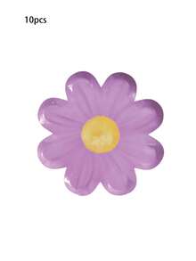 10 pièces Assiettes en papier Marguerite de 7 pouces, Assiettes en papier jetables Marguerite, Assiettes de fête Marguerite de printemps, Assiettes en papier à motif floral mignon, Fournitures de fête Marguerite, Anniversaire, Mariage, Décoration de fête, Halloween, Noël, Thanksgiving, Fête des récoltes, Décoration d'automne, Cadeaux, Trick or Treat - Multicolore - Voir 13