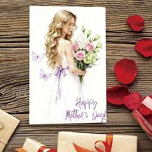 母亲节贺卡一张，适合送给母亲和祖母，可作为礼物送给母亲、祖母或女性长辈，包含信封，是理想的礼物之选。 - A - 查看 10