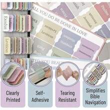 35件套圣经笔记套装，圣经学习用品，防渗墨圣经荧光笔和钢笔，圣经笔，圣经笔记套装礼品，圣经学习工具，文具，圣诞礼物 - 聖經 - 查看 4