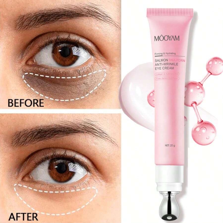 1/2/3支装三文鱼抗皱眼霜 20克，紧致眼周肌肤，减少黑眼圈和眼袋，抗衰老