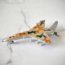 Bộ 6 máy bay mô hình chiến đấu, đồ chơi trượt quán tính cho trẻ em, đồ trang trí nhà cửa, quà sinh nhật cho trẻ em. - màu đen - Xem 9