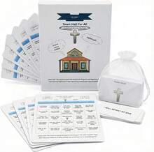 Bible Trivia Bingo Game For Family Fun, Sunday School, & Church Activities (Up To 10 Players) - 10 - Xem 9