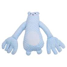 Almohada relajante para bebés con relleno de frijoles rojos y mando a distancia Baby Sleeping Palm. Almohada relajante para bebés con música incorporada y oso azul. - Celeste - Ver 8