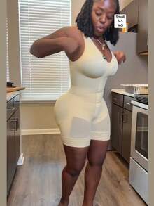 Body Shaping Wear, Waist Cincher, Tummy Control, Buttock Lifting - Màu be - Xem 3