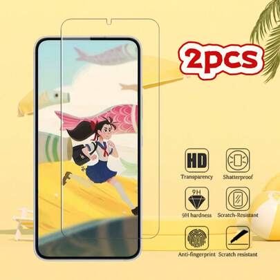 2 piezas Protector de pantalla de vidrio templado, compatible con iPhone 17 Pro Max / 16 / 17 Pro / 17 Air / 15 Pro Max / 15 / 15 Pro / 15 Plus / 11 / 12 / 13 Mini / XR / SE / 14 / 13 / 12 / 11 Pro Max / 2020 2022, anti-arañazos, se ajusta a la misma pantalla del modelo