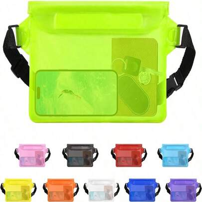 Waterproof Swimming Bag, Sealed Snorkeling Waist Pack, Waterproof Phone Case, Dry Shoulder Bag, Suitable For Beach, Boating, Sports