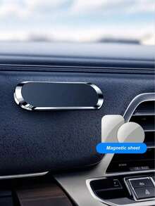 360°旋转金属底座吸盘磁吸式车载手机支架，适用于所有智能手机导航仪表盘安装 - A - 查看 14