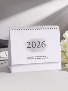 1件 2026/2027 桌上日曆，可愛便攜式計畫本，用於規劃與整理每日及每月行程的桌面配件，居家與學校文具，學生用品，教師辦公用品及開學用品 - 彩色 - 查看 19
