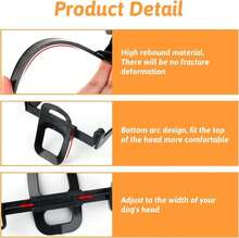 VEWIYT Herramienta de Cuidado de Orejas de Perro,Soporte para Orejas de Perro para Mascotas con Tape, Soporte Vertical para Doberman Pinscher Dog Samoyed, Cachorros De 2 a 6 Meses - Blanco - Ver 3