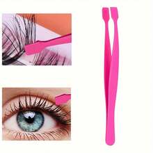 Stainless Steel Eyelash Tweezers, High Precision Eyelash Grabbing, Eyelash Extension Tool, Suitable For Beginners And Professionals, Beauty Makeup Tool - Multicolor - View 13