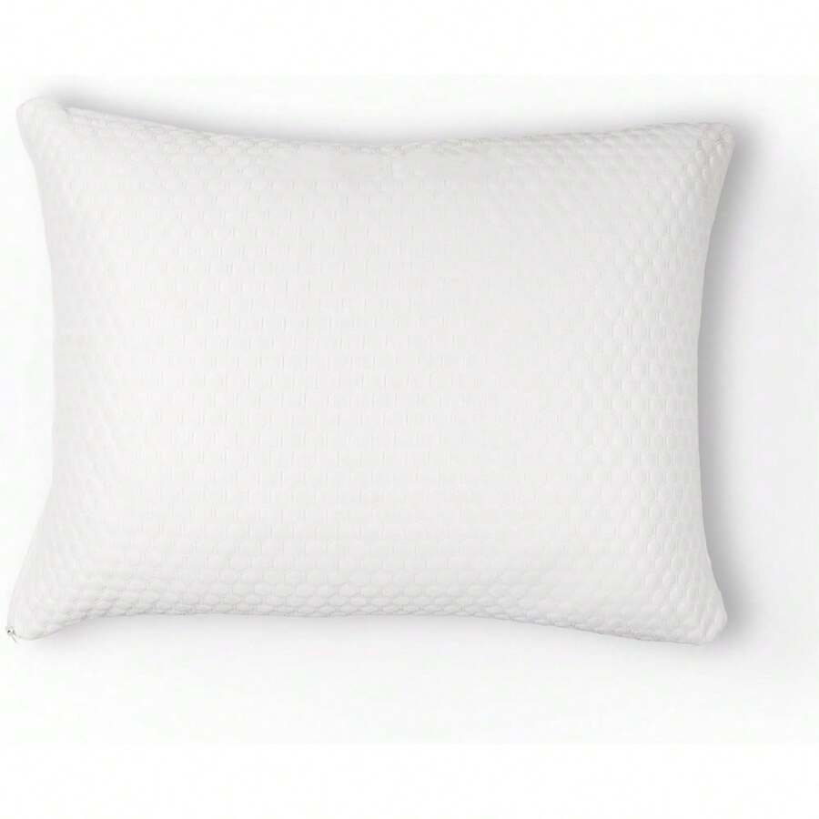 Shredded Memory Foam Pillow With Adjustable Gel Memory Foam And Cooling Breathable Cover - King Size Shredded Memory Foam Pillows CertiPUR-US Certified 1-Pack - 白色 - 查看 1
