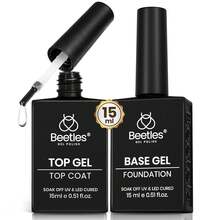 Beetles 2Pcs 15ML No Wipe Gel Top Coat And Base Coat Set For Gel Nail Polish - 2pcs 15ml - View 8