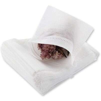 100 Pcs Tea Filter Bags Disposable Empty Tea Bags Drawstring Seal Tea Infusers Bag For Loose Leaf Teal