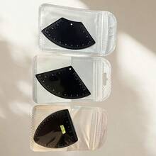 3pcs Reusable Metal Eyebrow Shaping Stencil Kit - 1 Minute Eyebrow Shaper, Fits Different Brow Types, Numbered Template Set For Home Use - Black - View 9