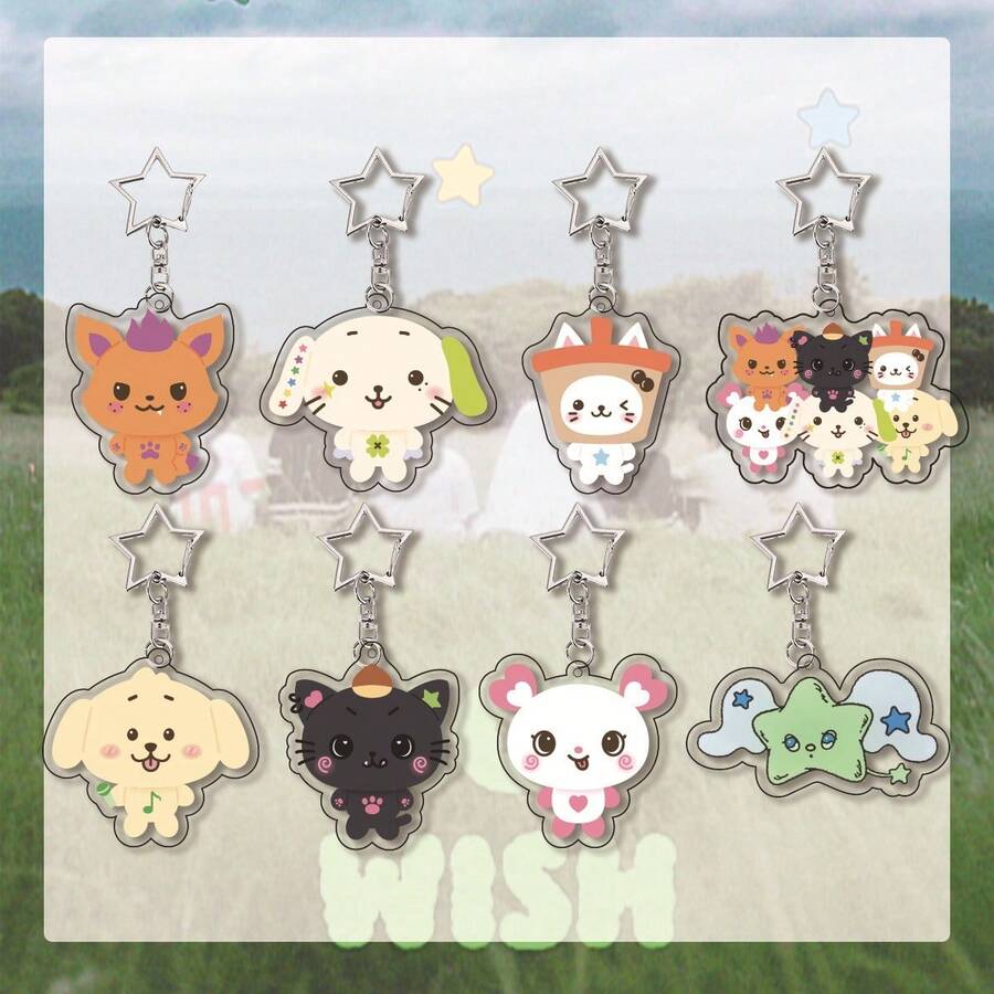 WISH Merchandise Cute Cartoon Keychain Pendant - Multicolor - View 1