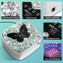 LIMEGIRL SUN C20 PLUS UV LED Nail Lamp With 67pcs Dual-Color LED Beads (Blue & Red), Gel Nail Dryer With Infrared Sensor, Detachable Base, 4 Timer Settings For Manicure And Pedicure - View 2