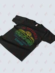 Offspring Ixnay On The Hombre 25th Crowned Skull T-Shirt - Black - View 3