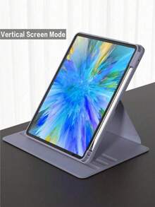 TenYide 防震纯色翻盖旋转保护套，兼容第五/六/七/八/九/十/十一代、第六/七代迷你版、第一/二/三/四/五代Air、11英寸(M2)/11英寸(M3)/13英寸(M2)/13英寸(M3)、第三/四/五/六代Pro 12.9英寸、GalaxyTab/LenovoTab/LenovoXiaoxin PAD/LenovoIdea Pad/MatePad/HonorPad/XiaomiPad/RedmiPad等型号，内置手写笔收纳槽，360度旋转保护支架，透明后盖，支持自动唤醒/睡眠功能，办公商务礼品。 - 藏蓝色 - 查看 4
