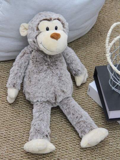 1PC 40cm/15.75inch Cute Plush Monkey Toy, Soft Fluffy Long-Legged Stuffed Animal Doll For Playtime Room Decor Christmas Easter Children's Day Gift