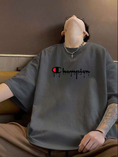 国内発送 100%綿 メンズ半袖 夏の新作プリントTシャツ 男女兼用 ゆったりカジュアル丸首半袖トップス