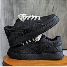 Giày thể thao nam Niche, Giày thể thao đa năng mùa xuân mới, Tăng chiều cao - màu đen - Xem 9