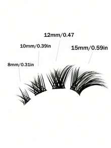 80PCS (8-15mm) Of Fox Eyelash D Curly Mink Eyelash Expansion, Natural Appearance And Soft Personal Long Eyelashes. Lash Clusters - C - View 4