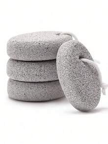 1pc/3pcs Natural Foot Pumice Stone For Feet,Lava Pedicure Tools Hard Skin Callus Remover For Feet And Hands - White&Red Foot Rub / Foot Washing Stone / Foot Grinding Stone - Multicolor - View 2