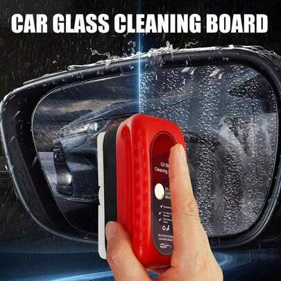 Limpiador de ventanas todo en uno, líquido limpiador con cabezal de cepillo para mejorar la claridad y visión del parabrisas