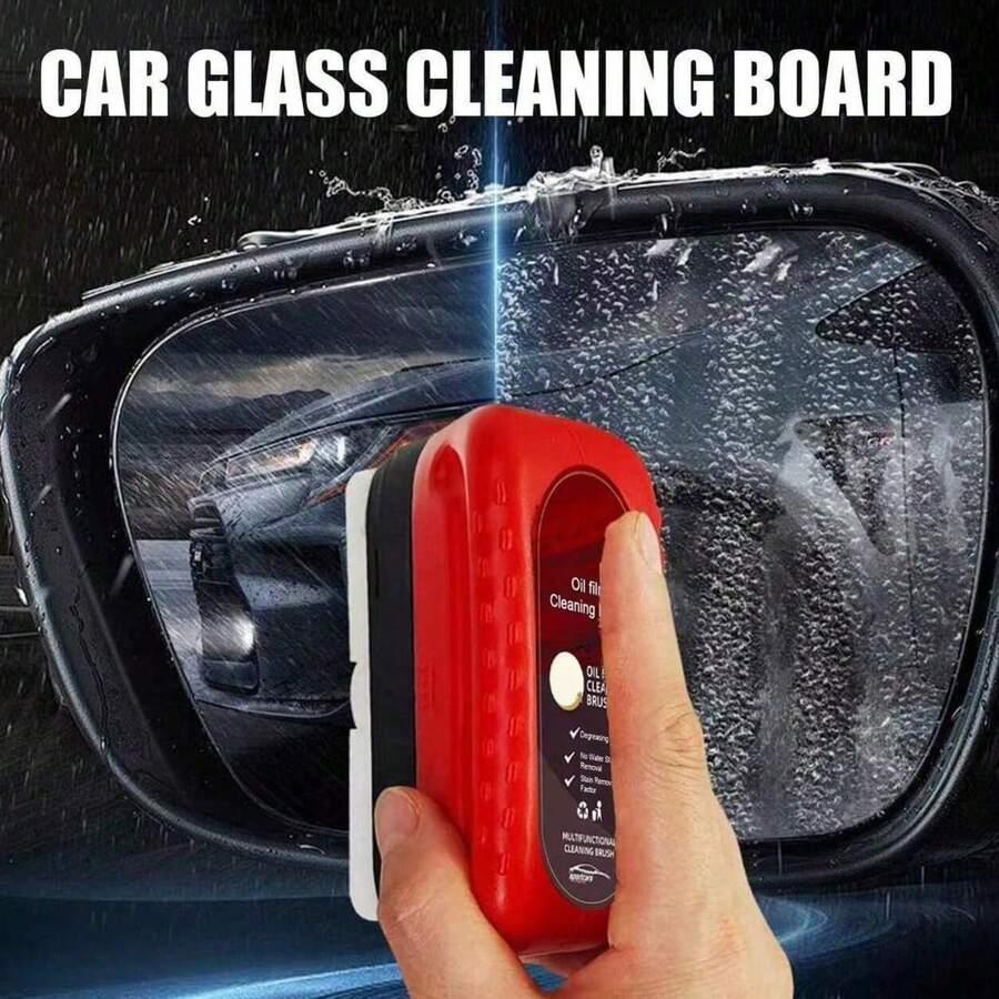All-In-One Window Cleaner, Brush Head Cleaning Liquid To Enhance Windshield Clarity And Vision