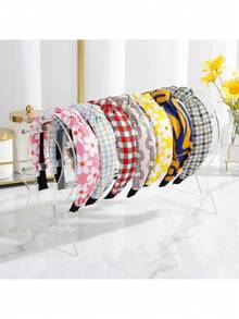 1pc Acrylic Headband Holder, Headband Display Rack, Transparent Jewelry Storage Rack, Gift For Girls, Perfect Headband Display And Storage Rack, Suitable For Girls And Girl - Multicolor - View 1