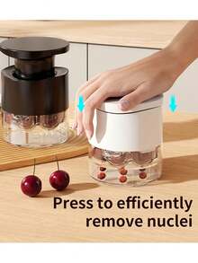 1pc Cherry/Date Pitter. Compact Kitchen Tool, Suitable For Pitting Cherries, Dates, Etc. Compact Design | Durable Kitchen Gadget. - Multicolor - View 2