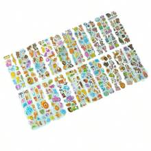 20张3D恐龙泡泡贴纸，可爱卡通奖励贴纸，派对礼品，学校教育礼物 - 彩色 - 查看 11