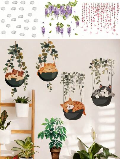 1PC/2PCS- Wallpaper -Boy Kids Room Decor Home Self-Adhesive Baby Nursery Decor Girl Decor Wallpaper Removable Wall Stickers For Wall Decor Living Room, Girls Bedroom, Window Stickers – Cute & Creative For Wall Art Kids Room Decor Bedroom Decor