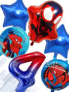 Marvel 40英寸漫威蜘蛛侠主题生日派对气球装饰套装，包含40英寸大数字气球、儿童庆祝活动装饰主题派对用品及礼品/花束 - 氣球套裝 - 查看 17