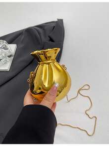 New Design Acrylic Bucket Bag For Women, Chain Crossbody Bag, Fashionable And Versatile With A High-End Feel, Small Bag - Gold - View 7