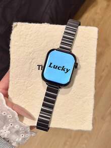 1条金属磁性表带，兼容 38/40/41/42/44/45/46/49mm表带，适用于Ultra2/Ultra/SE2/SE/11/10/9/8/7/6/5/4/3/2/1 - 黑色 - 查看 6