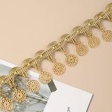 2 Yards Gold Round Hanging Tassel Jewelry Accessories Hat Decor Pendant Rhinestone DIY Clothing Ornament Material - Multicolor - View 11