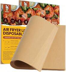 200-Sheet Unbleached Parchment Paper Set - 8x8 Inch Precut Baking Sheets, Oil & Moisture Resistant, Non-Stick For Oven, Air Fryer, Meal Prep & Cookie Baking, -Friendly Kitchen Essential - 9x11 Inch-100-2pack - View 8