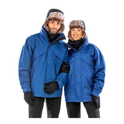 Result Mens 3 In 1 Zip And Clip StormDri Waterproof Windproof Jacket (Navy) - 100% Polyester - (BC930)