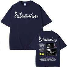 Merch Extremoduro Tour 2026 T-shirt mode homme femme manches courtes style rétro hip hop punk coton - Gris pâle - Voir 4